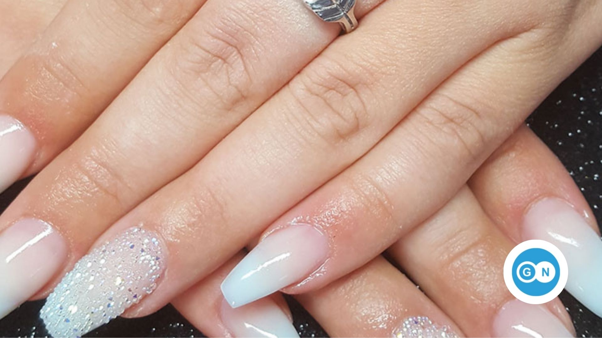 Babyboomer mit Glitzerverlauf 