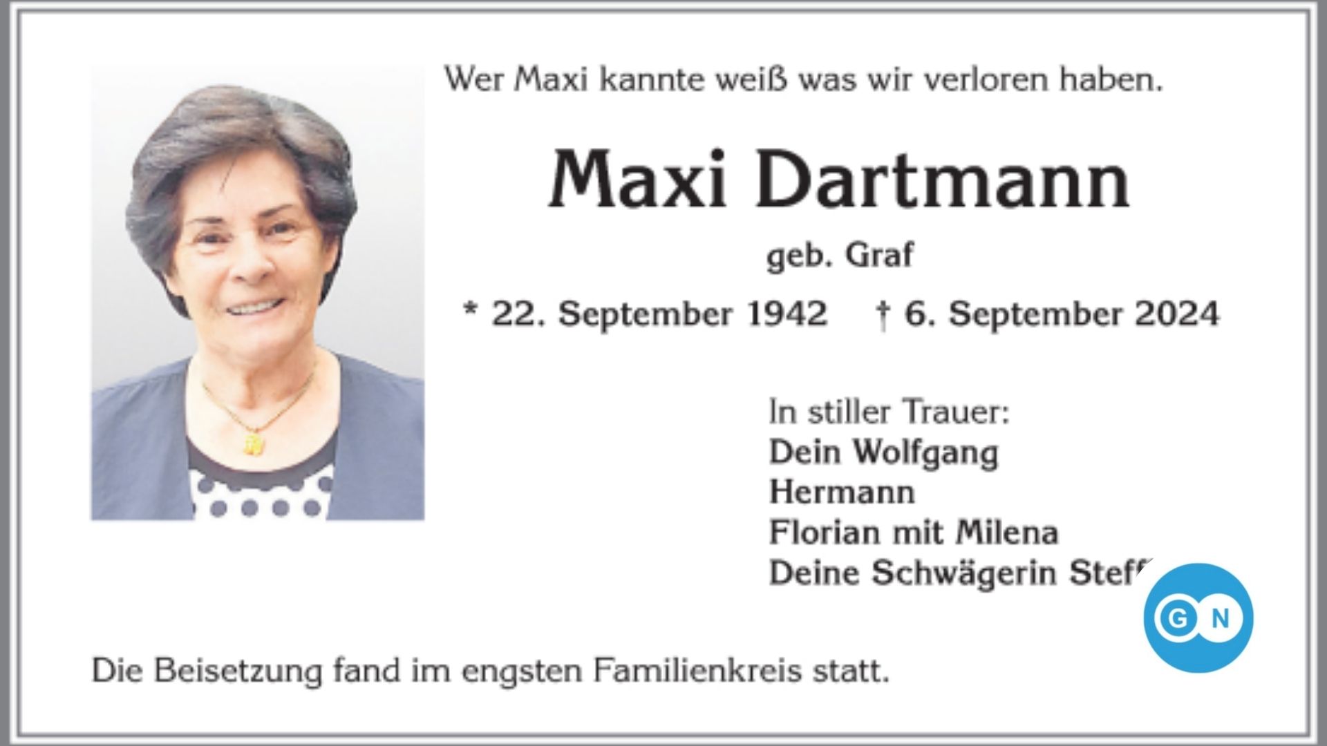 Dartmann Gedenkseiten